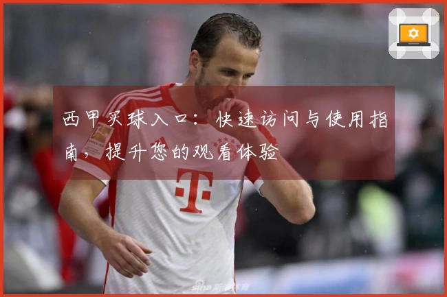 西甲买球入口：快速访问与使用指南，提升您的观看体验
